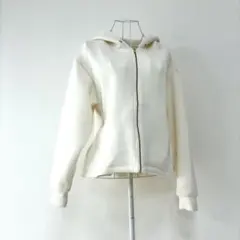美品❗️【ViS（ビス） 】フード付き ジップアップパーカー 弾力＆柔らか素材