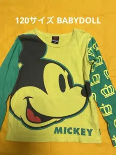 120 BABYDOLL ミッキーマウス ロンＴ