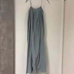 H&Mキャミワンピース ロング丈 ブルーグレー