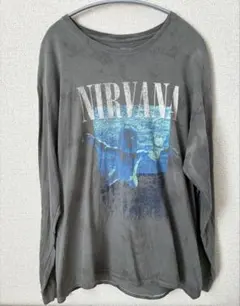 NIRVANA ニルヴァーナ バンドTシャツ フェード グレー 古着