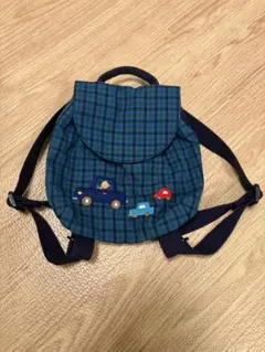 ファミリア　チェック柄ベビーリュック
