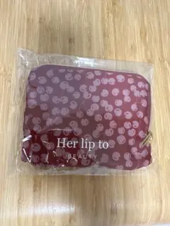 herlipto velour mini bag ノベルティリボンバッグ VELOUR MINI BAG herlipto ノベルティ ホリデー バッグ