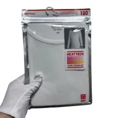 新品UNIQLO HEATTECH ヒートテック　長袖シャツ 130 ホワイト