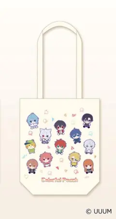 カラフルピーチ　ラウンドワン限定　トートバッグ　きゅるまる柄