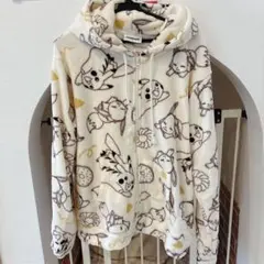 ポケモン　フリースパーカーLL ピカチュウイーブイ