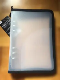 6リングファイル ブラック 黒 ダイソー