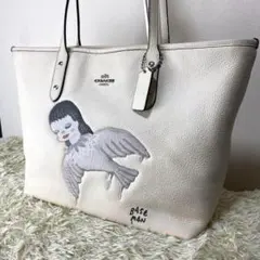 COACH 大容量 希少 Base Man コラボ スマイリー トート COACH 大容量 希少 Base Man コラボ スマイリー トート