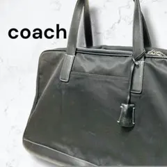 極美品 COACH オールドコーチ グラブタンレザー A4収納 PC収納 黒