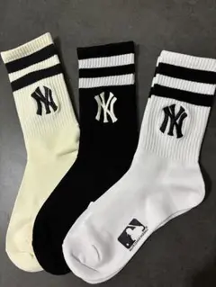 【新品】MLB ヤンキース ソックス 3足セット