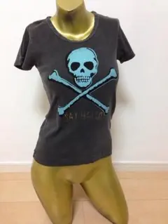 【0991】RNA アールエヌエー スカル Tシャツ トップス M グレーのサムネイル