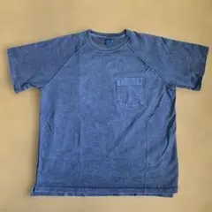 新品 GoodOn ラグラン ポケットTシャツピグメント染めグリーン 10年 