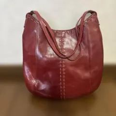 ショルダータイプ　レザーバック赤