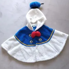 ドナルドダック　ポンチョ　90cm