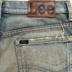 Lee brown check denim pants y2k swag - メルカリ