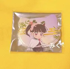 鬼滅の刃 ナンジャタウン ミニゲーム 特別任務賞 ねこ型缶バッジ 栗花落カナヲ