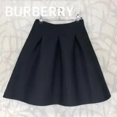 バーバリーブラックレーベル　BURBERRY ノバチェックフレアスカート ひざ丈
