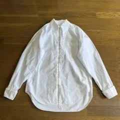 希少 YOSHIYUKI KONISHI 透かし刺繍入りベージュシャツ Mサイズ 希少 YOSHIYUKI KONISHI 透かし刺繍入りベージュシャツ Mサイズ