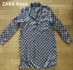 ZARA ザラ　幾何学模様　ワンピース　シャツ