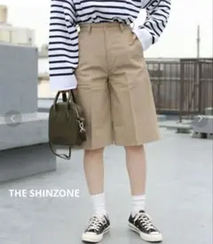 新品 試着のみ【THE SHINZONE】クラシックショーツ／36ベージュのサムネイル