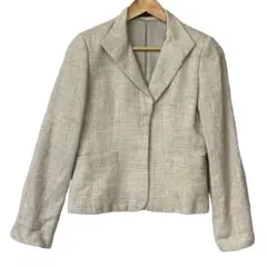 コムサイズム　ツイード　ジャケット　ベージュ