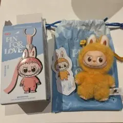 【Y】LABUBU ラブブ PIN FOR LOVE ミニラブブ　イニシャル