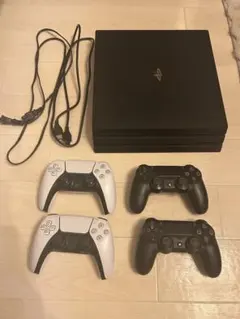 桃*缶様 PlayStation 4 Pro 1TB 本体 コントローラー4個