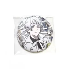 黒執事 Black Label 缶バッジ Bone&Flower グレイ