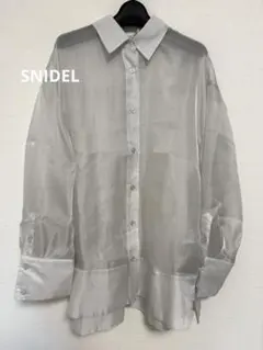 【美品】スナイデル　シアーシャツ　グレー