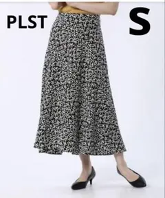 PLST(プラステ)フラワープリントナロースカート Sのサムネイル