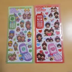 【正規品】モンチッチ 平成はっぴーフォン シール 2枚セット