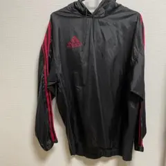 アディダス adidas ウィンドブレーカー Mサイズ ブラック×レッド