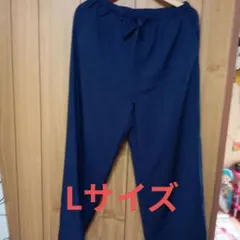 SHEIN ネイビー ワイドパンツ Lサイズ