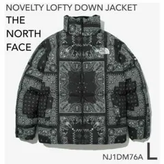【韓国購入】Lサイズ ノースフェイス ダウンジャケット ペイズリー ブラック