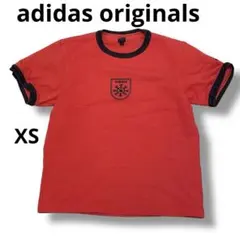 【完売モデル】　adidas リンガーネック　アディダス　Tシャツ　赤　美品 adidas アディダス リンガーTシャツ - メルカリ