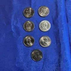 アメリカ 1ドル硬貨 7枚セット 大統領(プレジデンシャルダラー)