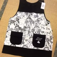 送料無料 新品 タグ付き エプロン ミッキー　ディズニー　M～L