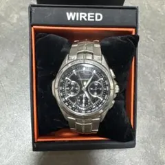 WIRED 時計＆収納ボックス ブラックのサムネイル