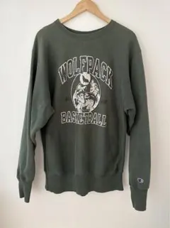 90s USA製ChampionリバースウィーブWOLFPACKスウェットXL