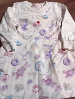 メゾピアノ　くま　うさぎ　スイーツ　ワンピース