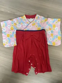 袴ロンパース 女の子 80サイズ