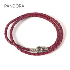 PANDORA レザーチョーカー ネックレス シルバーパーツ4点 - メルカリ