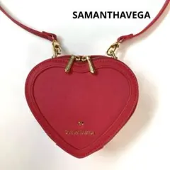 サマンサベガ ハート型ショルダーバッグ 赤 ミニ