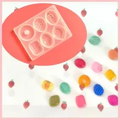 【1】シリコンモールド　ドロップ型　キャンディー　飴　粘土　レジン型　ＤＩＹ工作