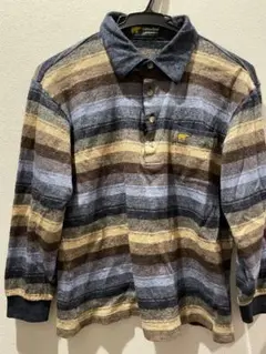美品 ゴールデンベア　長袖ウールシャツ