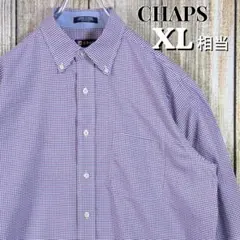 チャップス CHAPS オックスフォードシャツ XL相当 ギンガムチェック BD