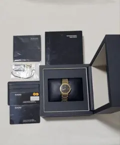 RADO レディース腕時計 ゴールドカラー 4Pダイヤのサムネイル