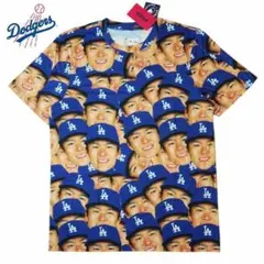 XL新品山本由伸公式オフィシャル総柄顔Tシャツドジャースdodgers大谷翔平