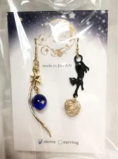 黒猫cat シンプル ピアス