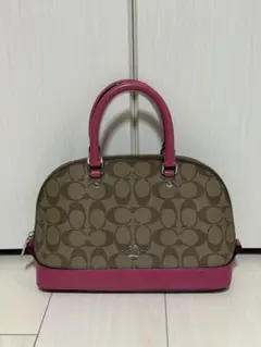 COACH（コーチ）シグネチャー ハンドバッグ ピンク