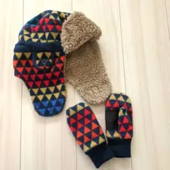 子供用フリース帽子&手袋セット